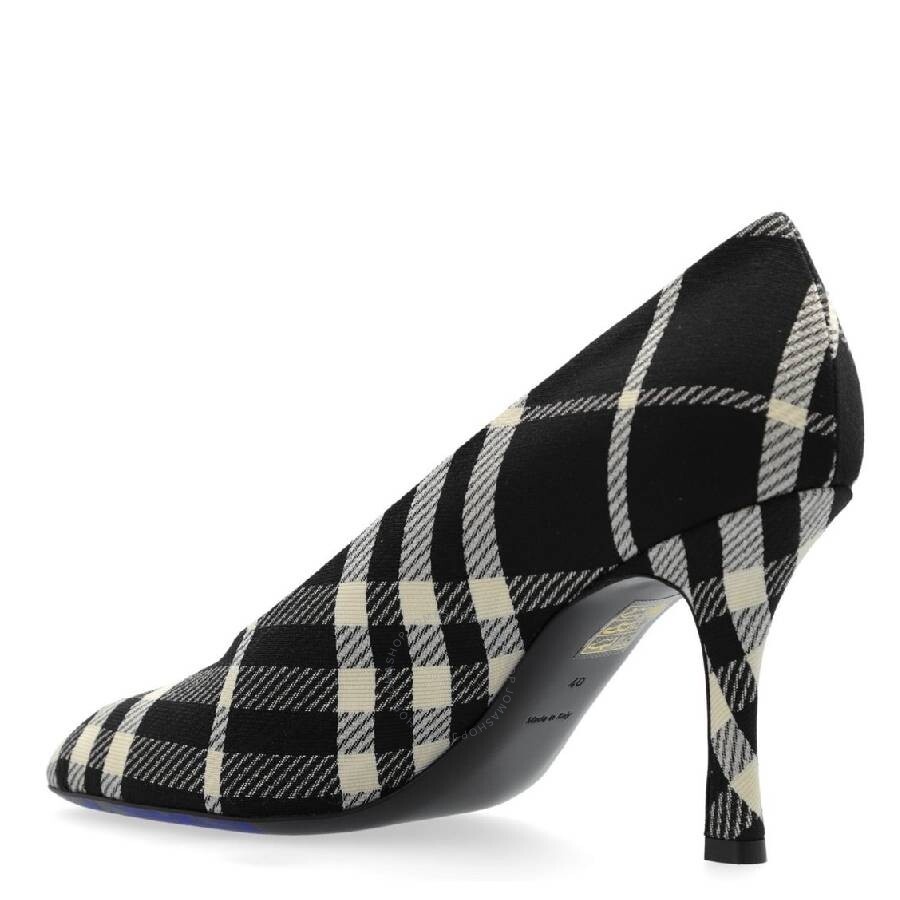 Burberry Checked Pattern Slip-On Pumps - 2