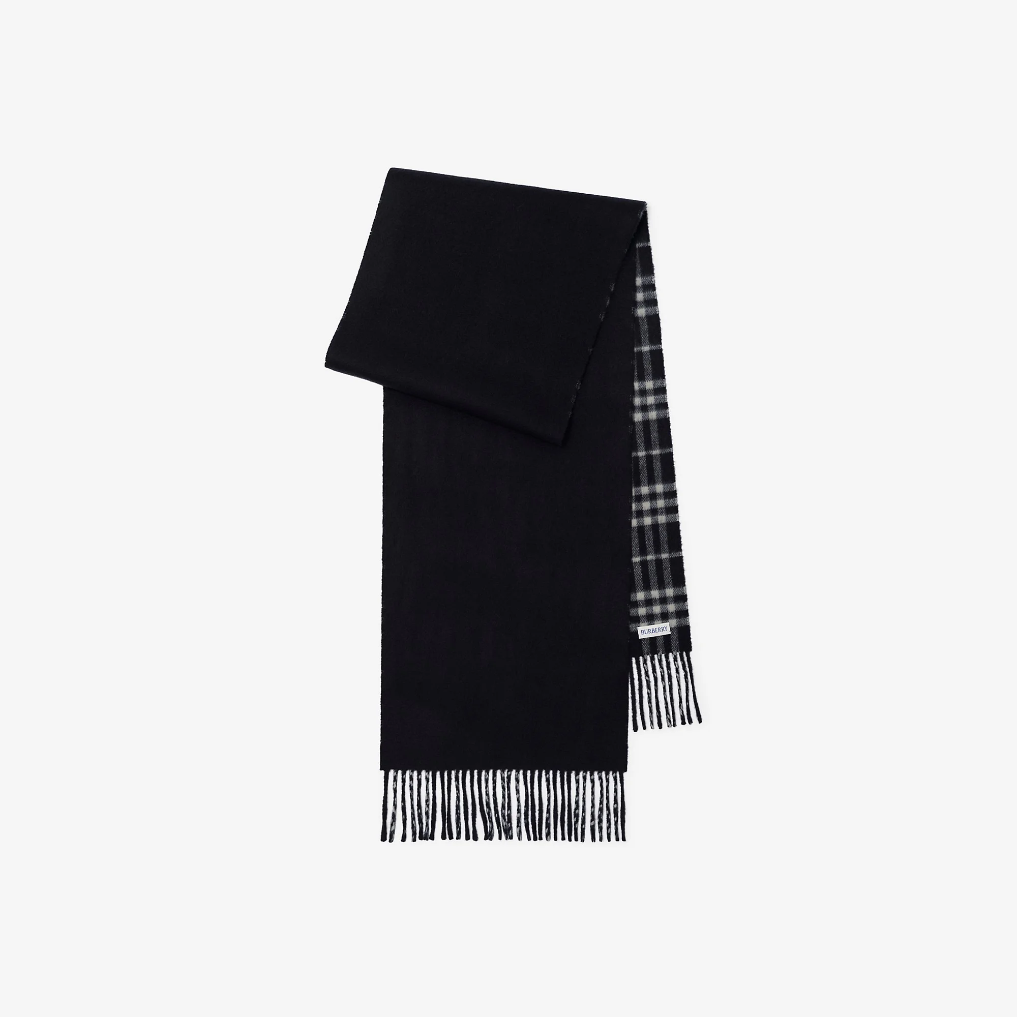 Reversible Check Cashmere Scarf - 1