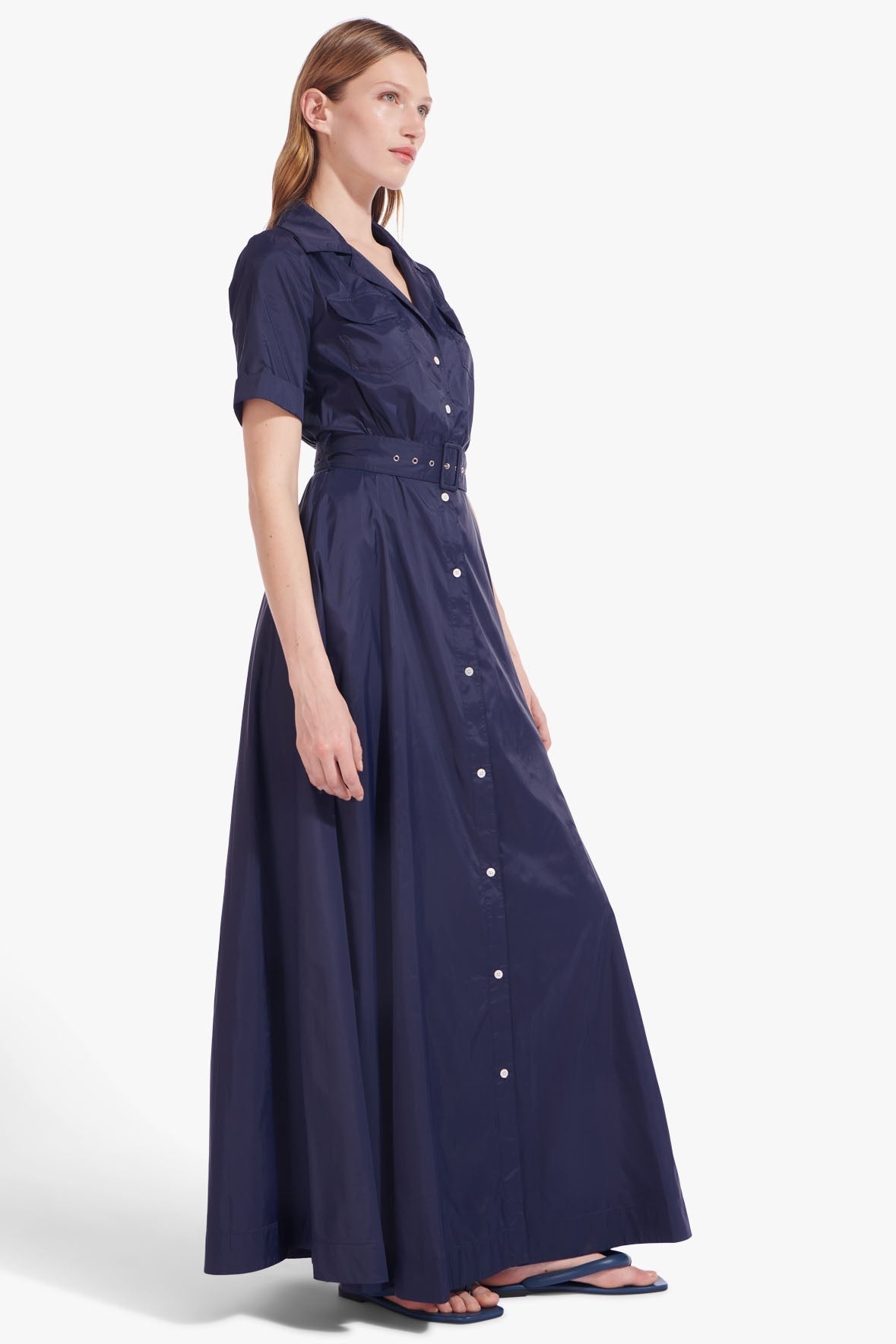 STAUD MILLIE DRESS NAVY - 3