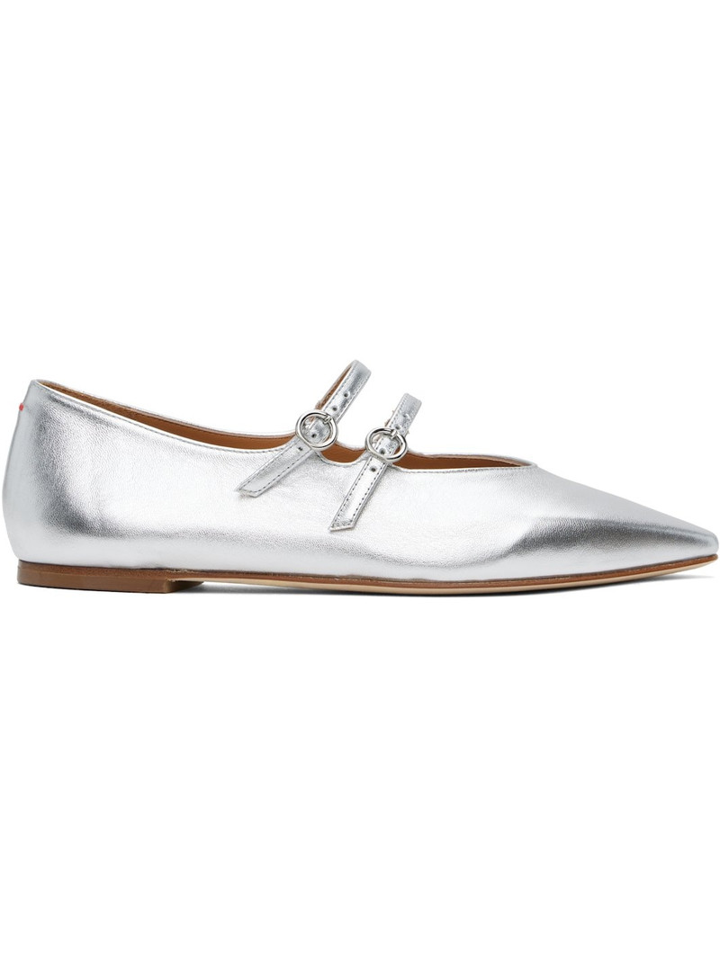 Silver Franny Ballerina Flats 1