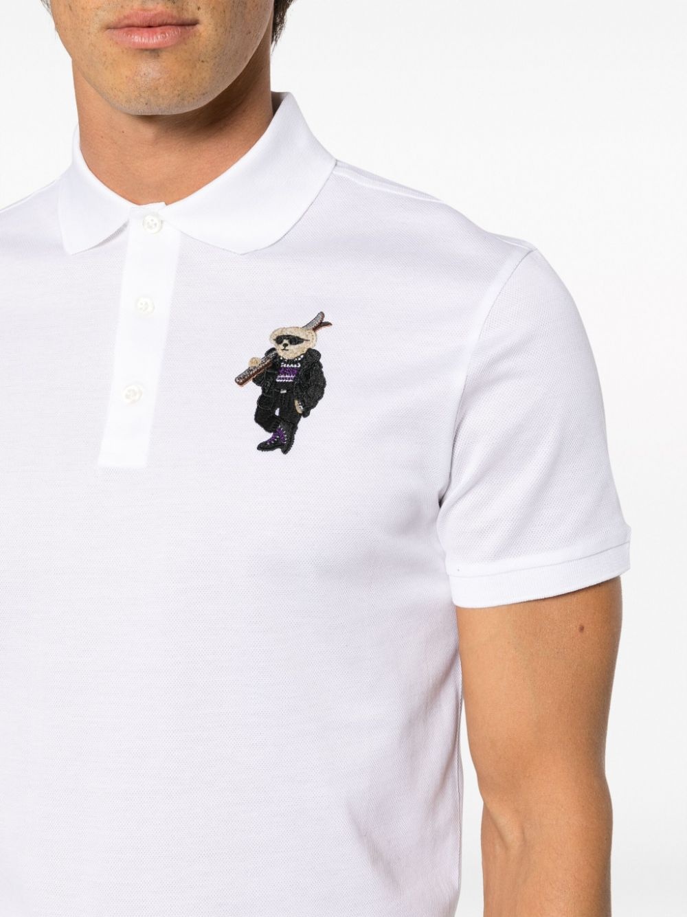 Polo Bear-embroidered polo shirt - 5