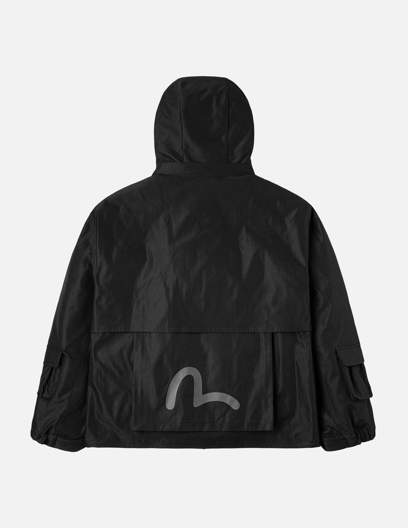 EVISU Multi-Pocket Regular Fit Outdoor Jacket with Detachable Hood outlook