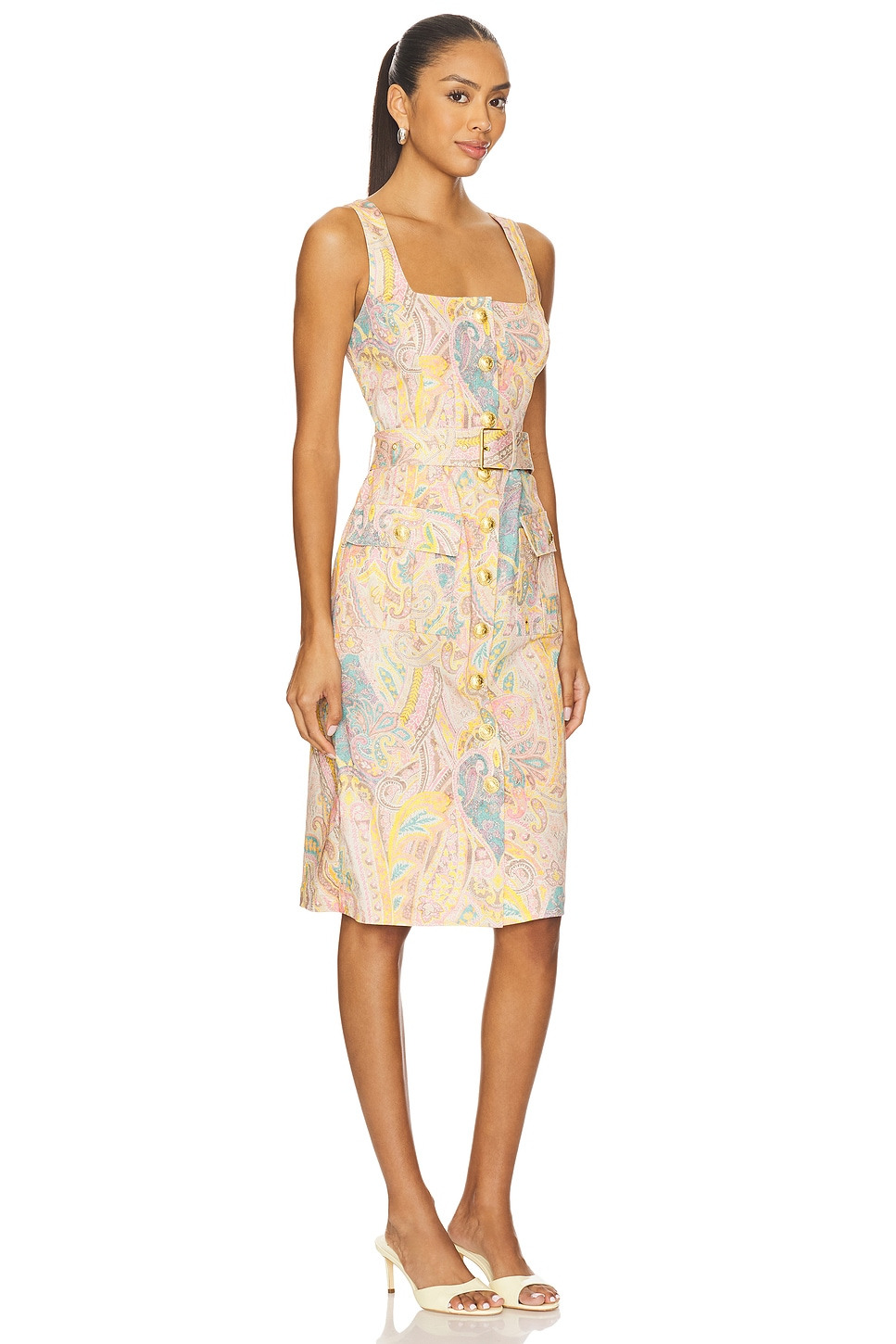 Idy Button Front Tank Dress - 2