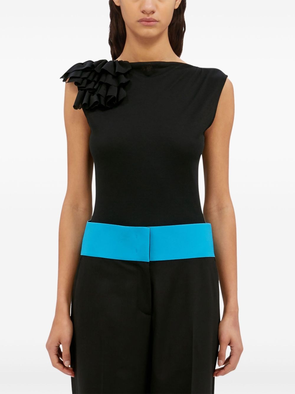 ruffle-detailing body - 3