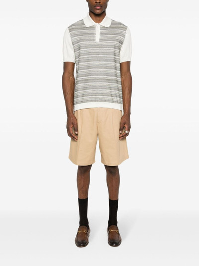 Missoni zigzag knitted polo shirt outlook