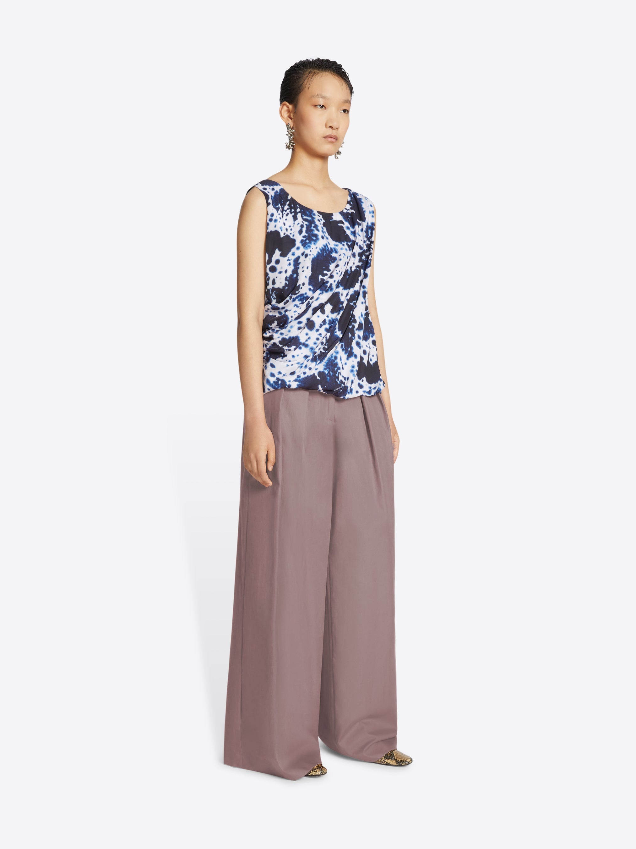 WIDE PLEATED PANTS - 3