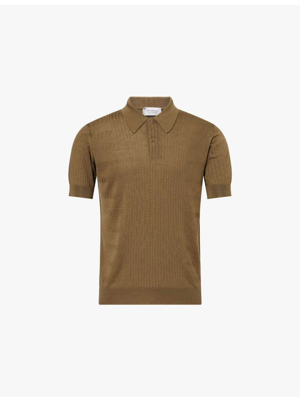 Croall Ribbed Merino-Wool Polo Shirt - 1