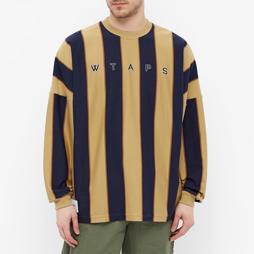 WTAPS Long Sleeve Peace Virtical Stripe Tee - 3