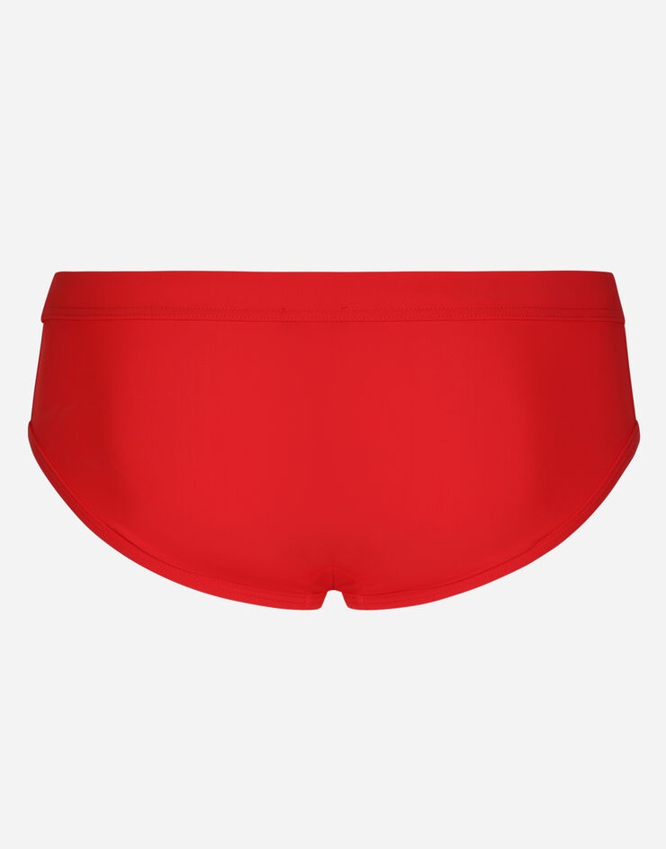 Swim briefs with high-cut leg and branded tag - 2