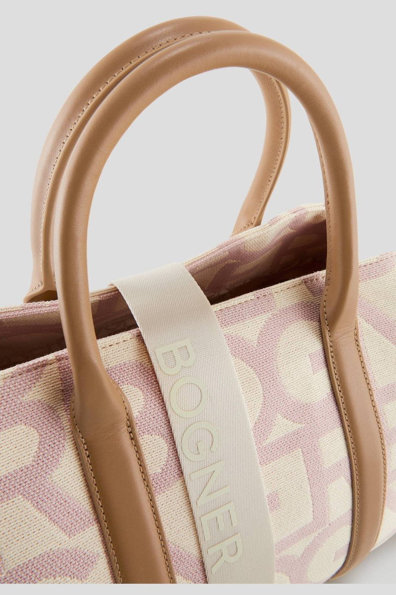 PANY THERESA TOTE BAG IN SAND/ROSE 5