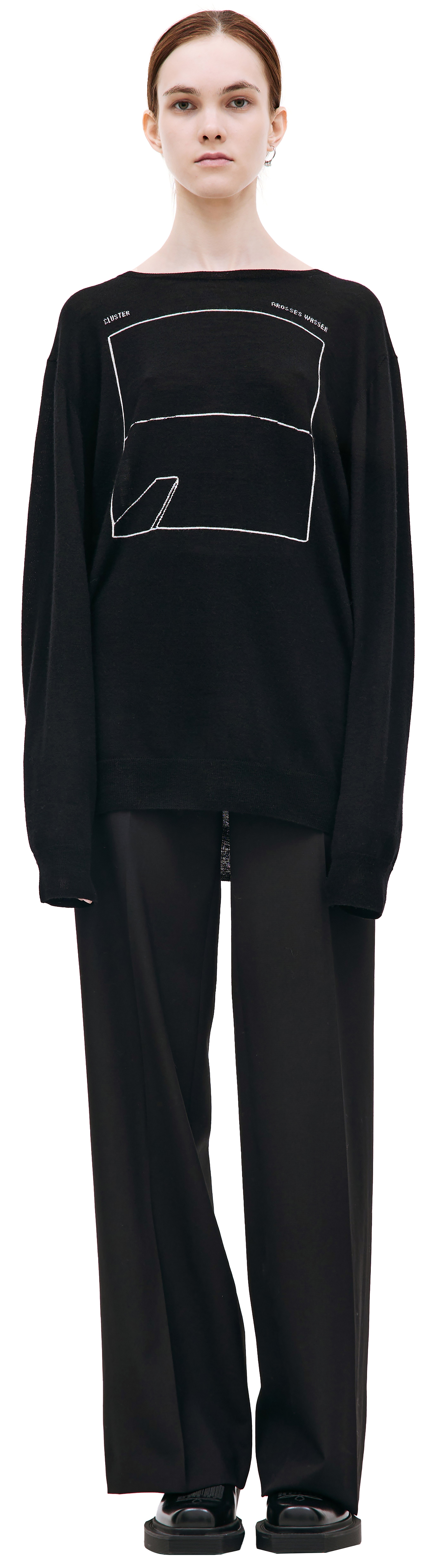 BLACK WOOL SWEATER