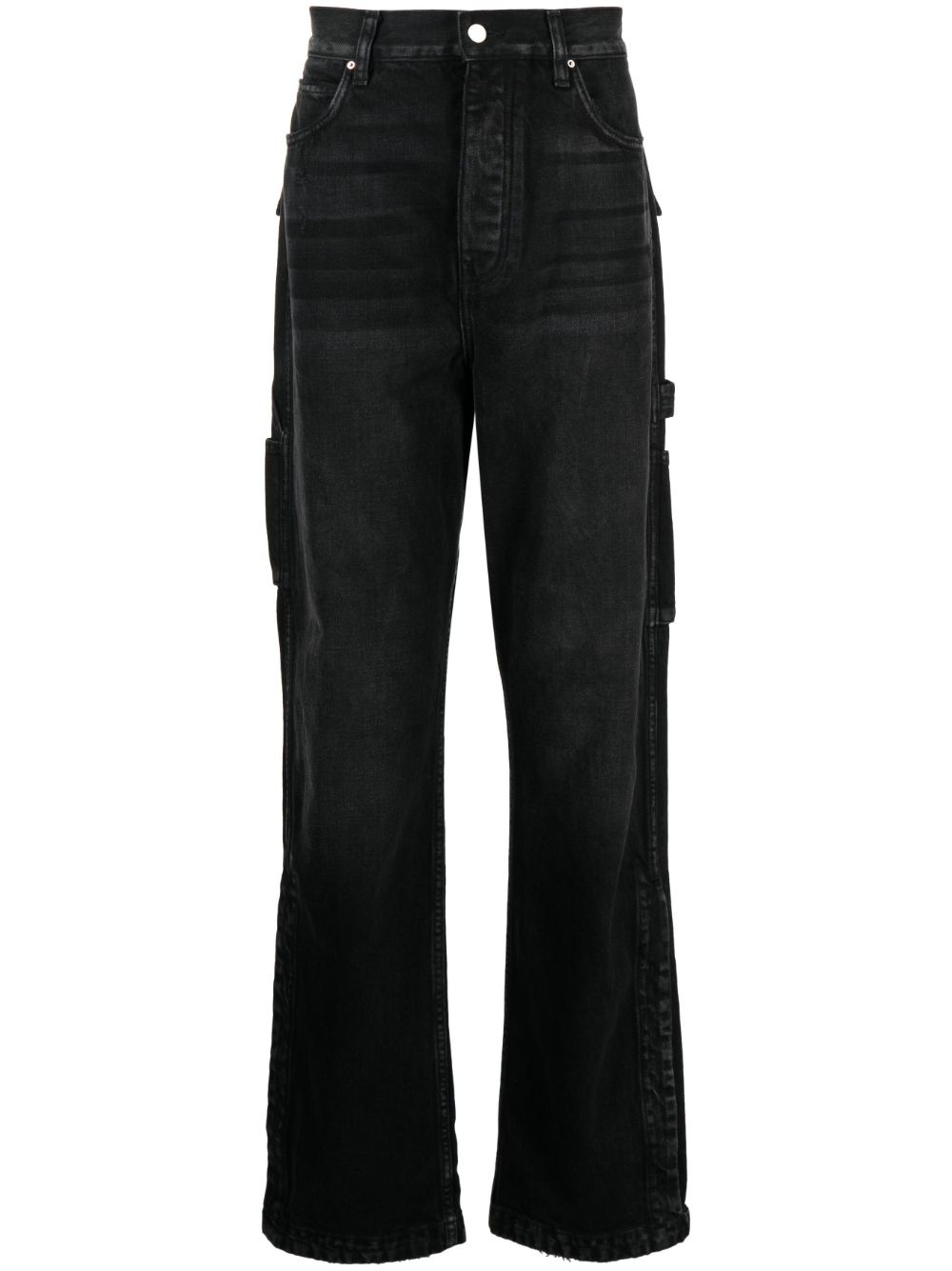 mid-rise straight jeans - 1