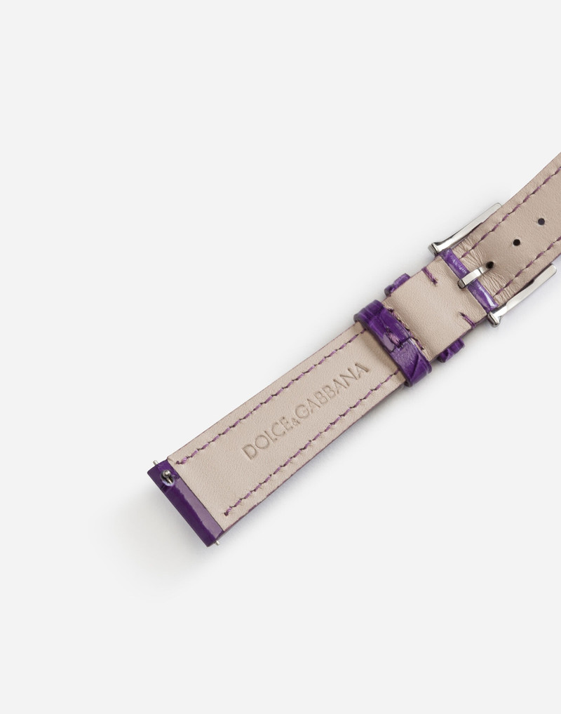 Alligator strap with buckle and hook in steel 3