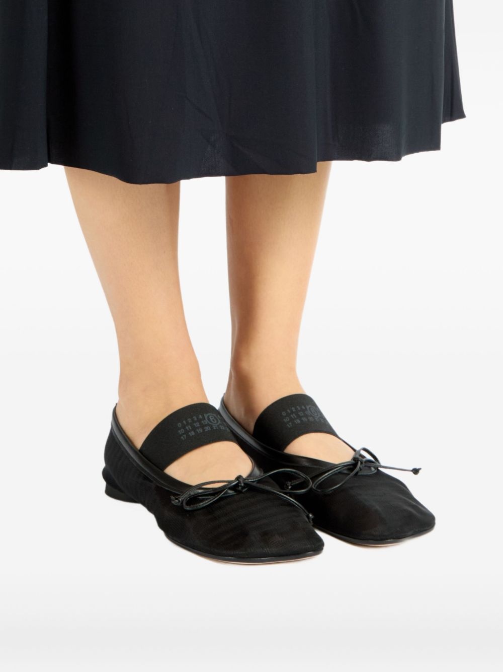 mesh ballerina shoes - 6