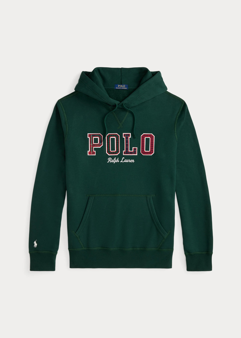 The RL Fleece Plaid-Logo Hoodie 1