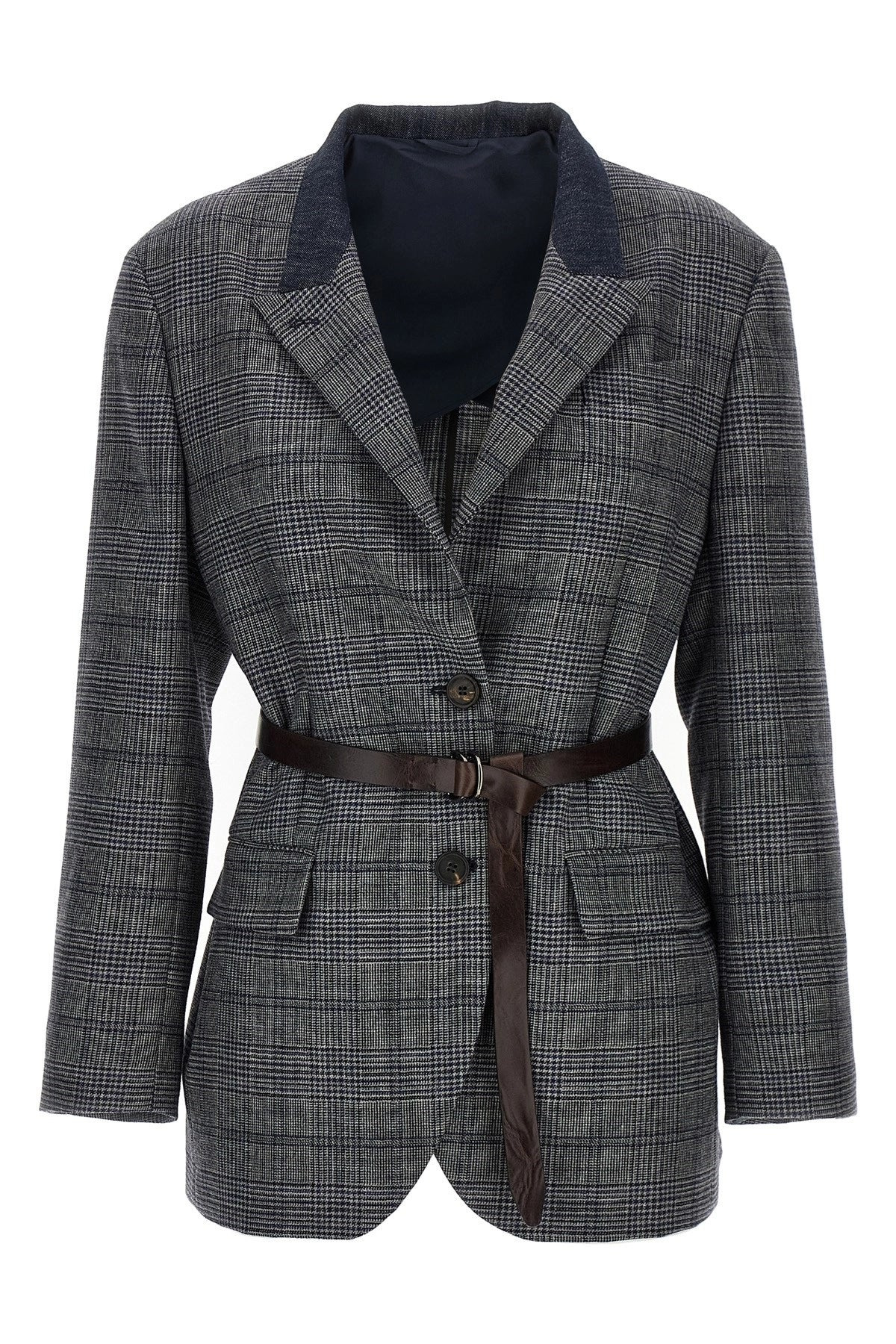 Brunello Cucinelli Women Monile Houndstooth Blazer - 3