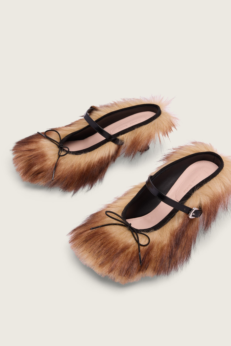 Simone Rocha Faux Fur Grip Mule Heel outlook