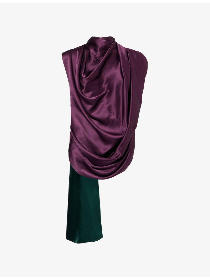 Vesper Draped Silk Top 1