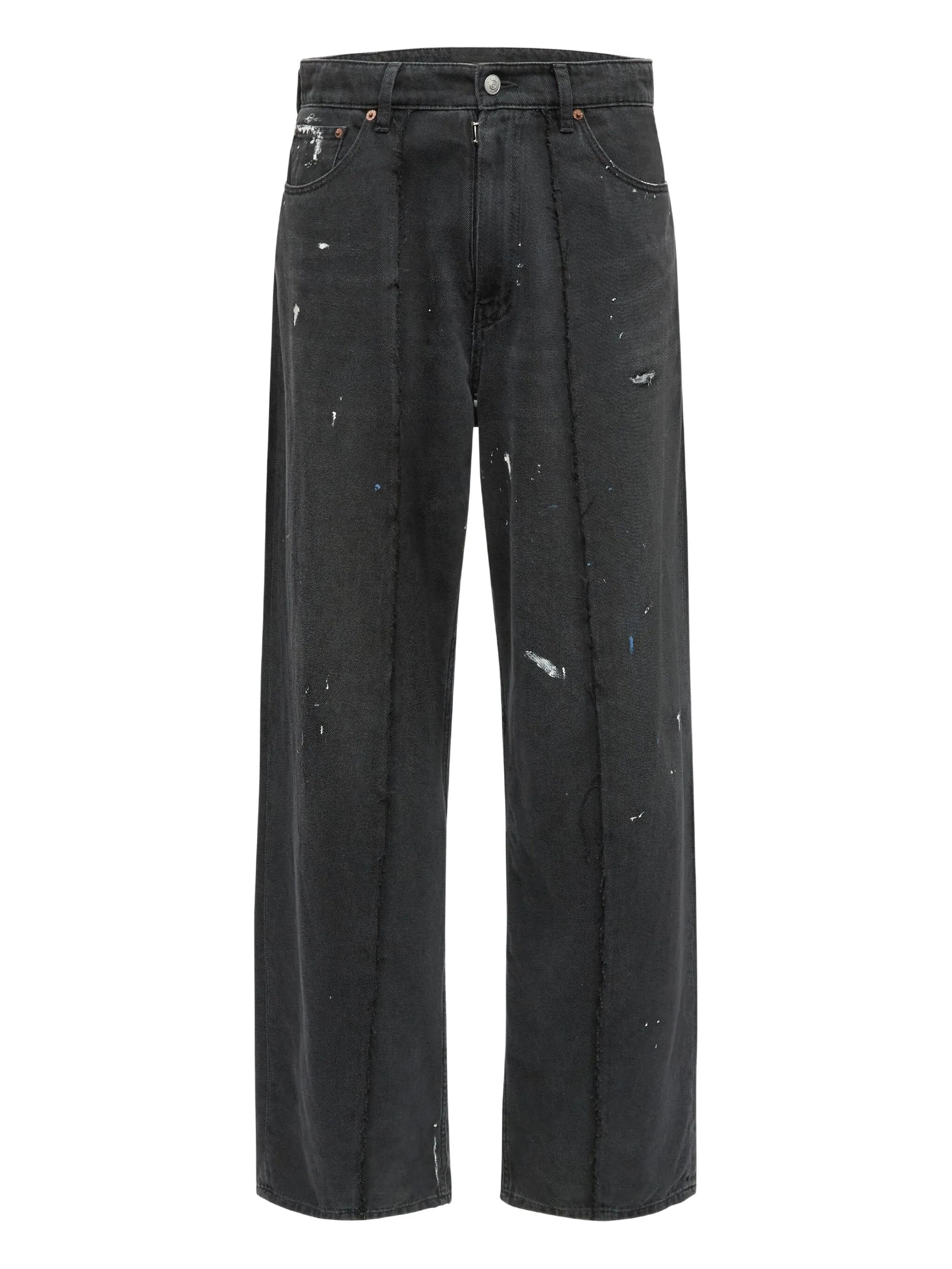 Mm6 Maison Margiela Paint-splattered Jeans - 5