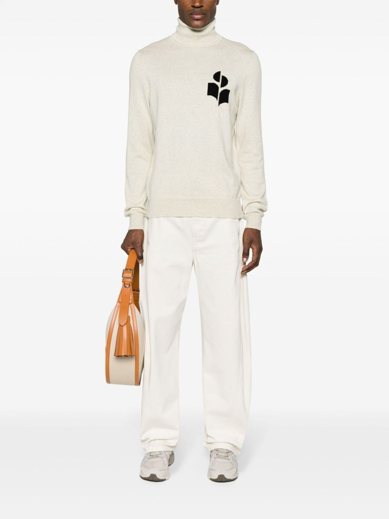 Isabel Marant Enzo logo-intarsia jumper outlook