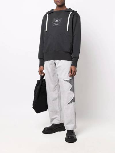 Comme des Garçons SHIRT panelled straight-leg trousers outlook