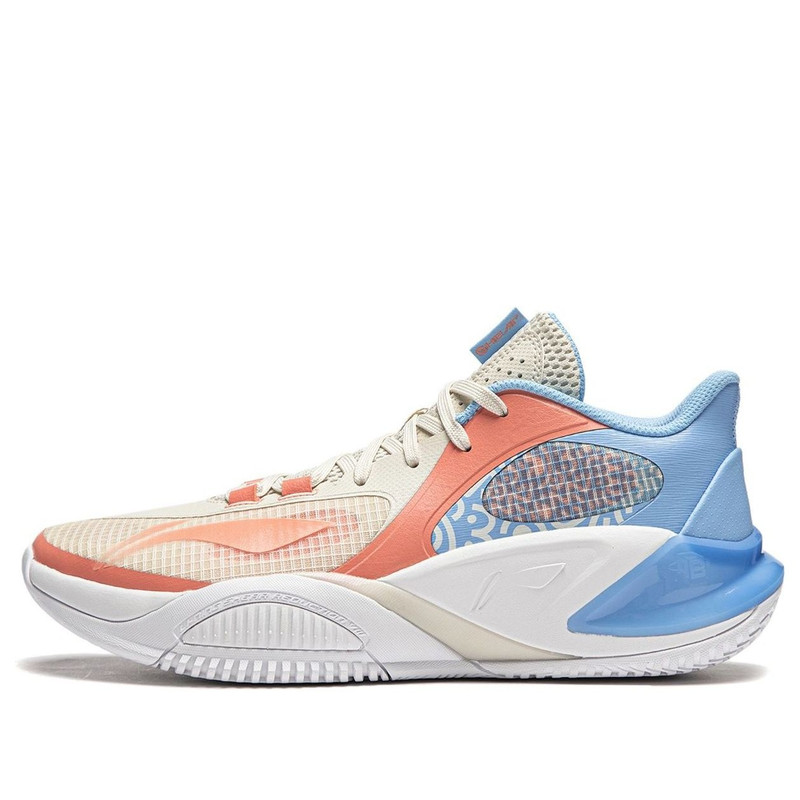 Li-Ning BadFive Storm 8 Low 'White Orange Blue' ABFU025-4 - 1