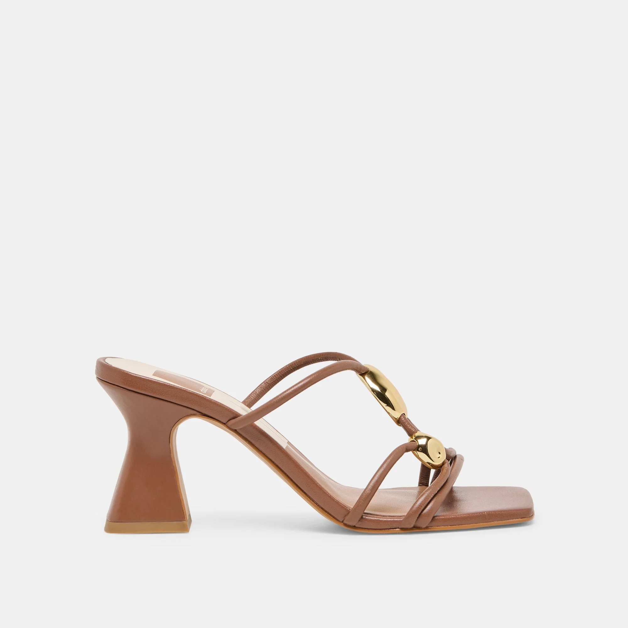 ALAYNA HEELS COGNAC LEATHER - 1