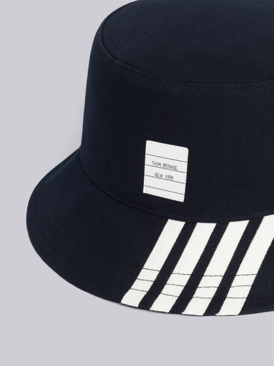 Thom Browne Navy Cotton Suiting Engineered 4-Bar Bucket Hat outlook