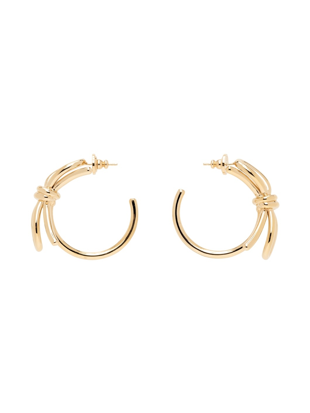 Gold Bow Scoobies Earrings - 1