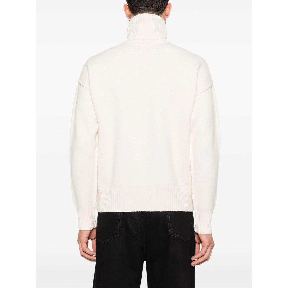 Ami Paris Neutrals Sweaters & Knitwear - Jumpers Men - 5