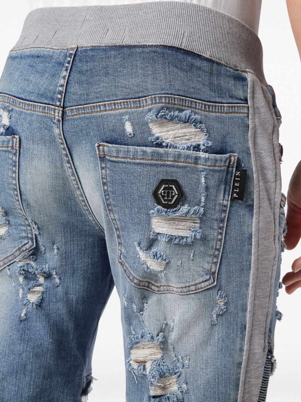 Skull & Bones tapered jeans - 5