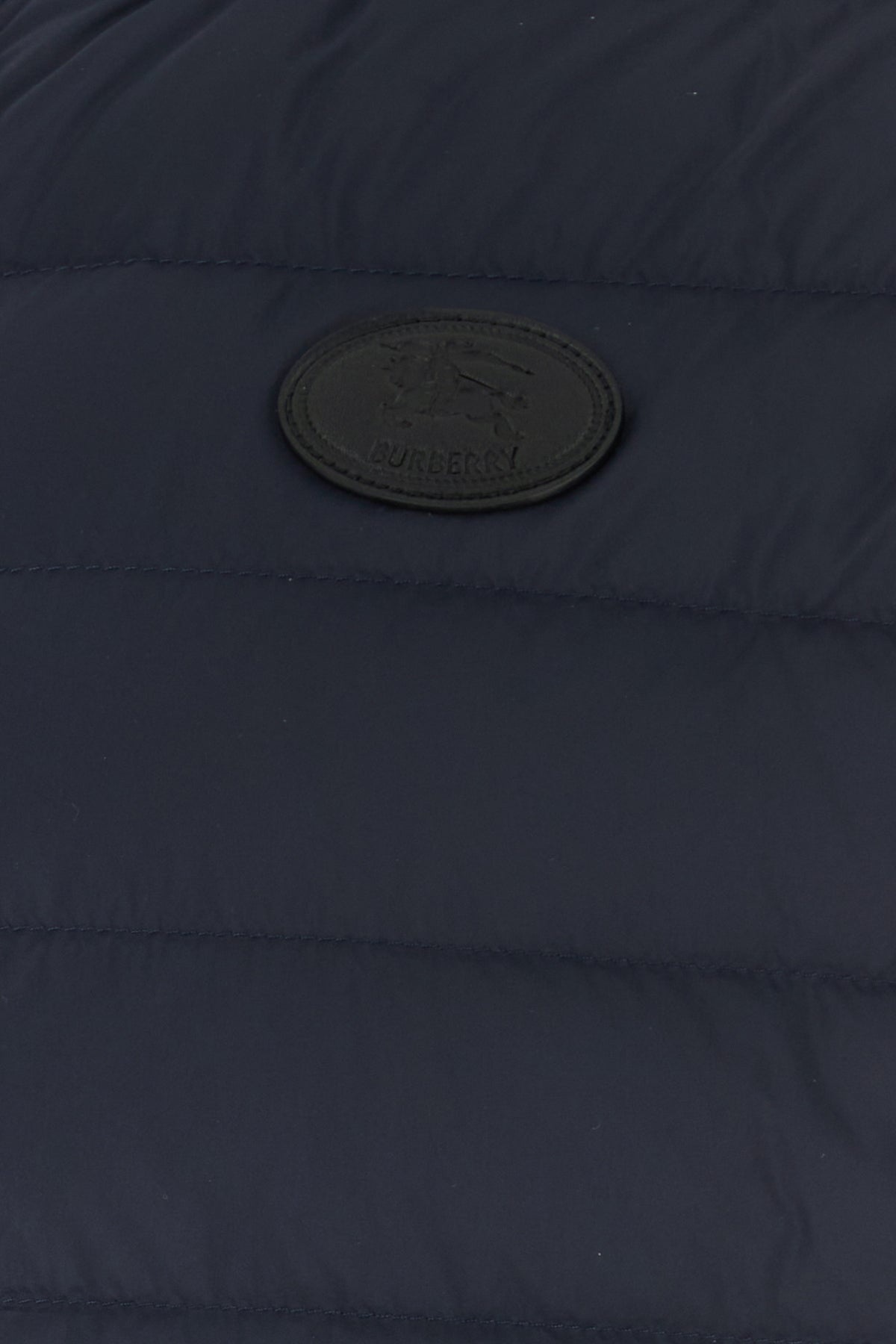 Navy blue nylon down jacket - 3