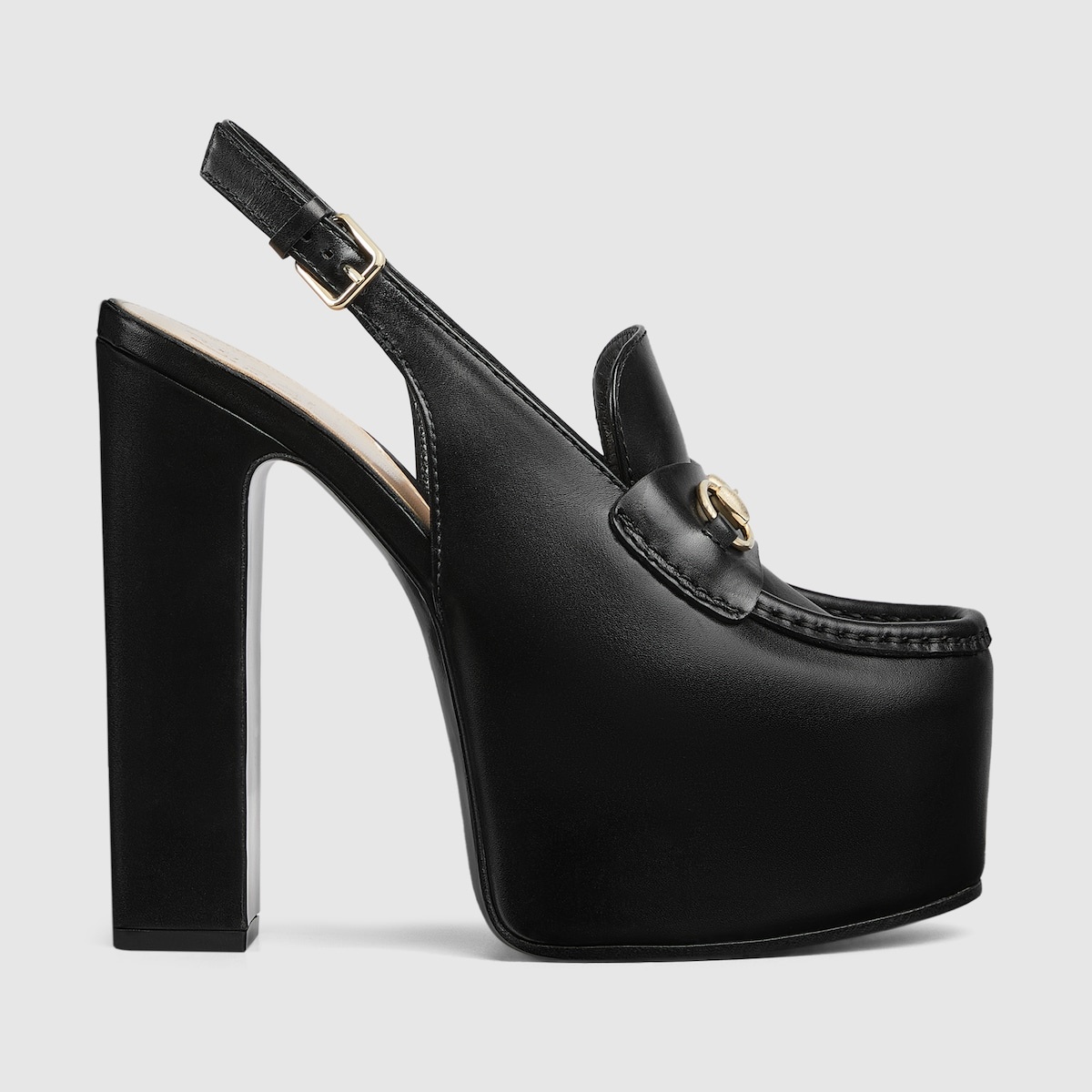 Women's Horsebit platform loafer slingback - 1