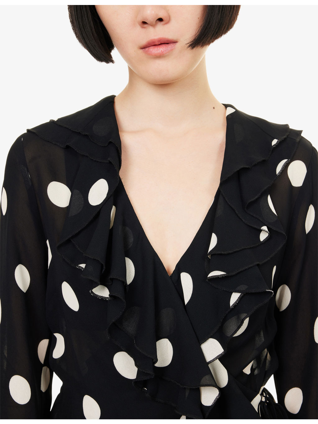 Kilah Pola-Dot Crepe Top - 5