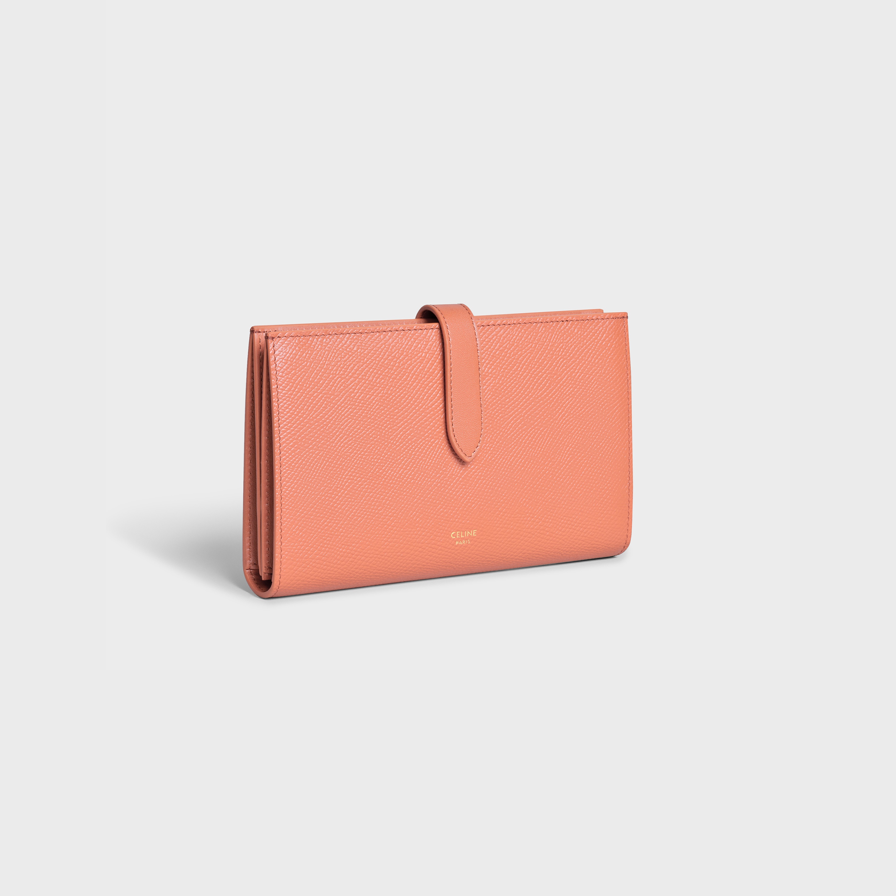 LARGE STRAP WALLET IN GRAINED CALFSKIN - 2