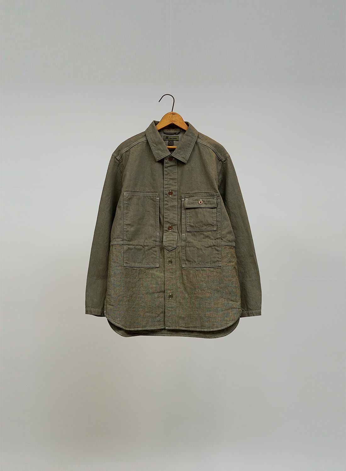 Utility Shirt Type 2 10oz Denim in Green - 1