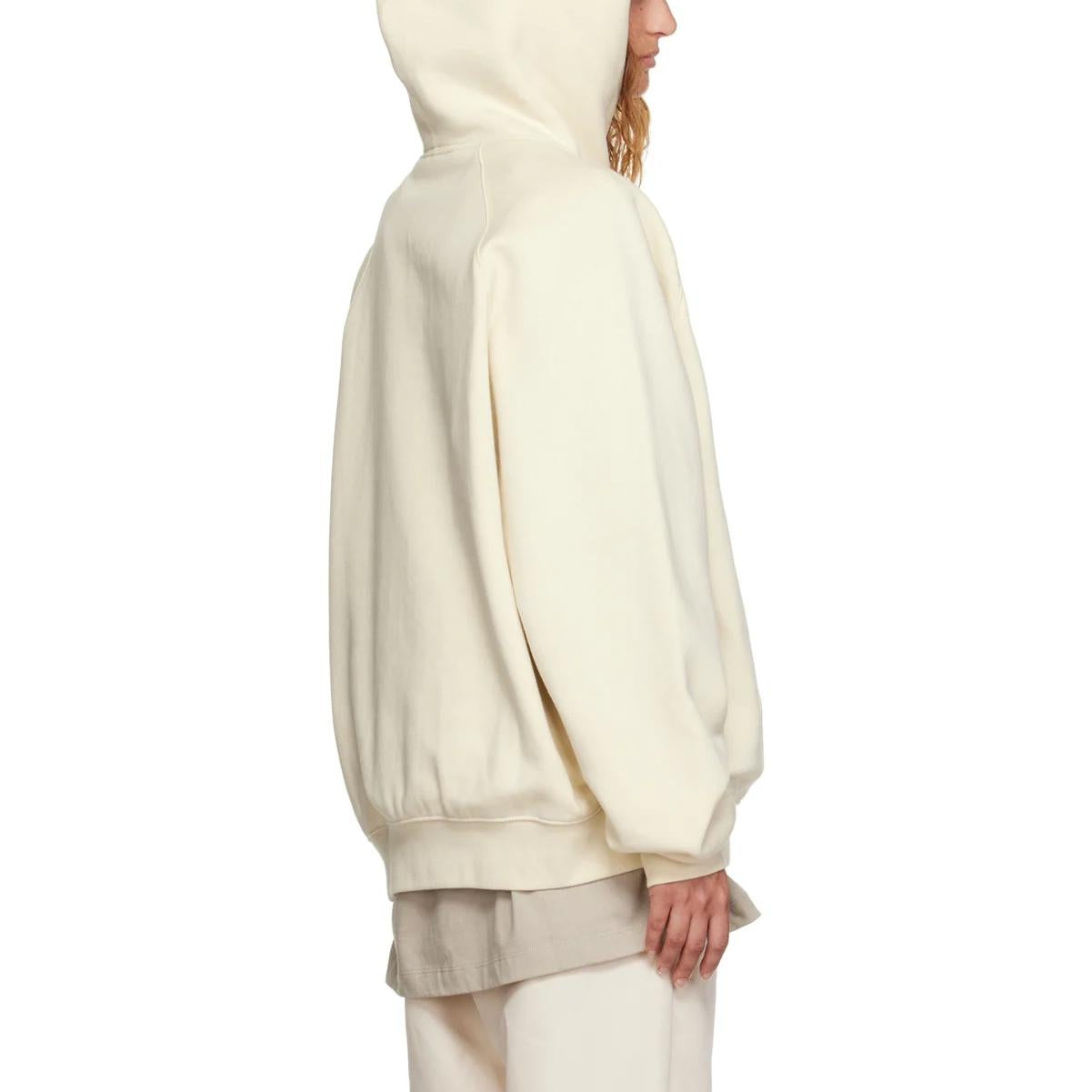 (WMNS) Fear of God Essentials FW22 Raglan Hoodie 'Egg Shell' FOG-FW22-575 - 5