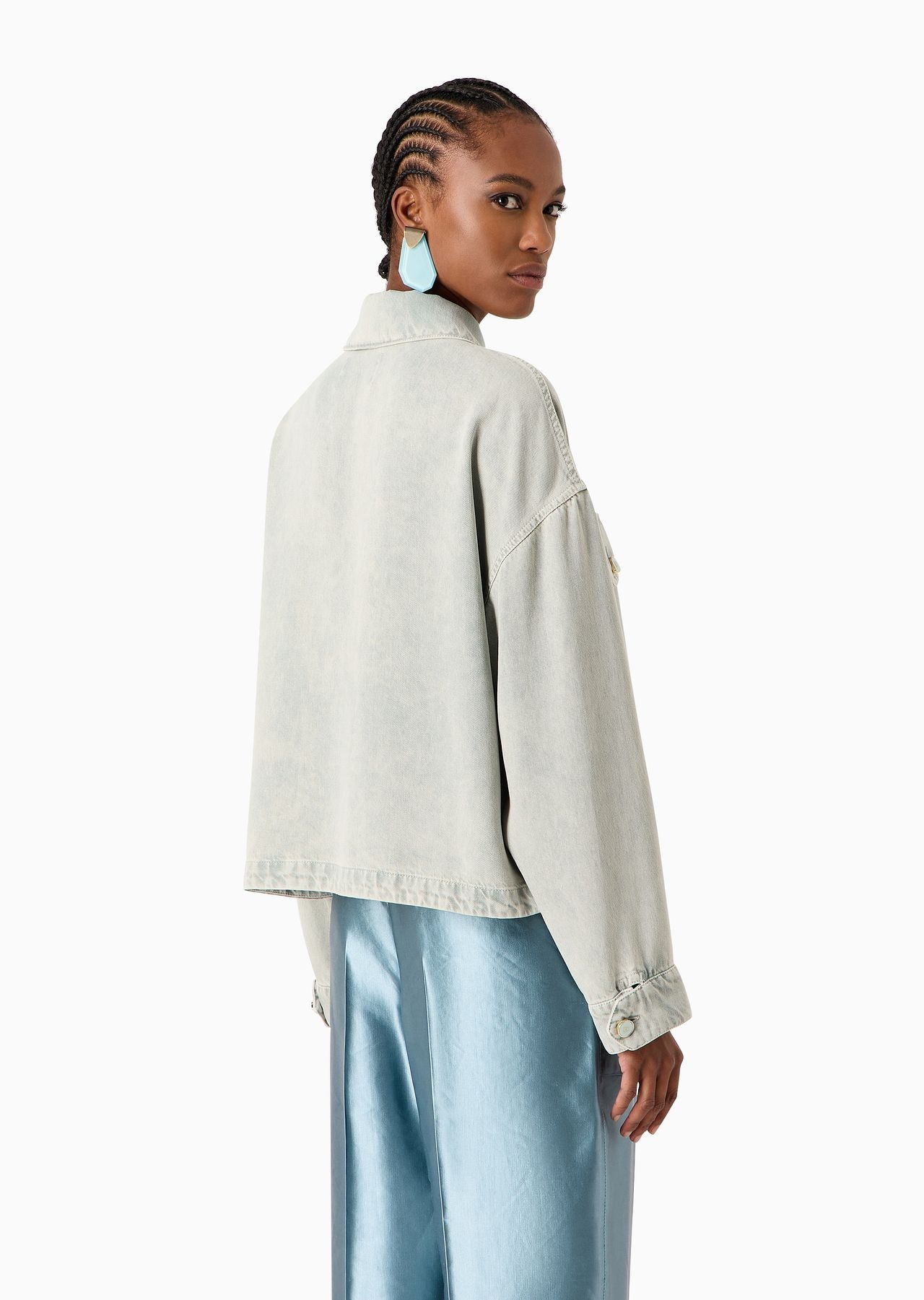 Denim Collection Lyocell shirt jacket - 3