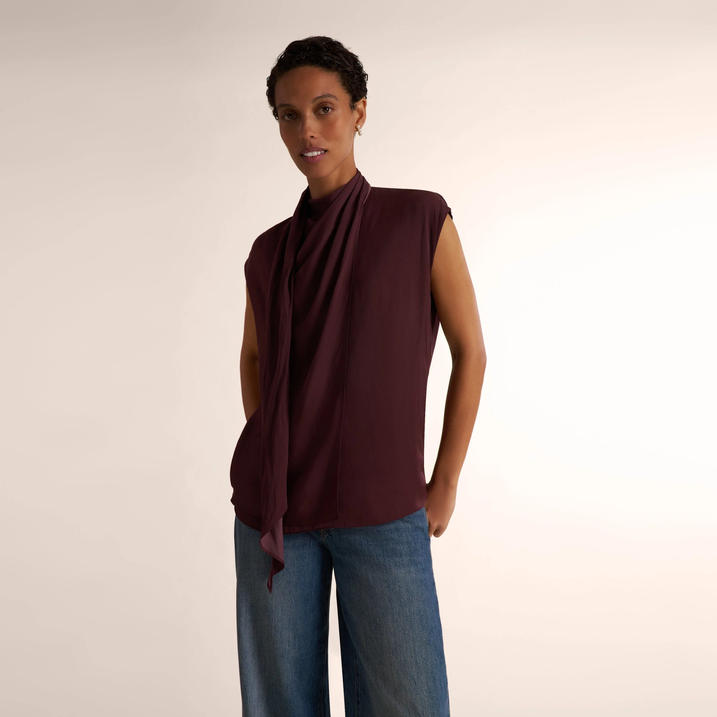 Ismelka Scarf Top - Eco Drape - 1