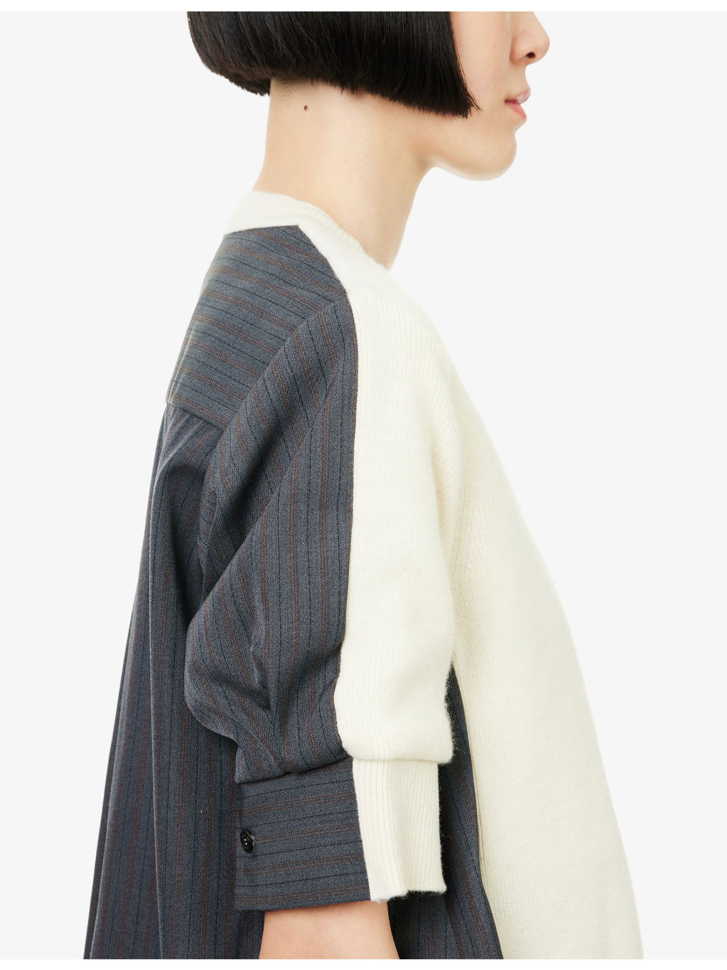 Stripe-Print Layered Wool Jumper - 5