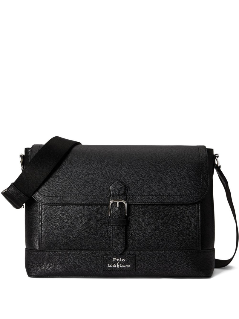 logo-detail buckle messenger bag 1