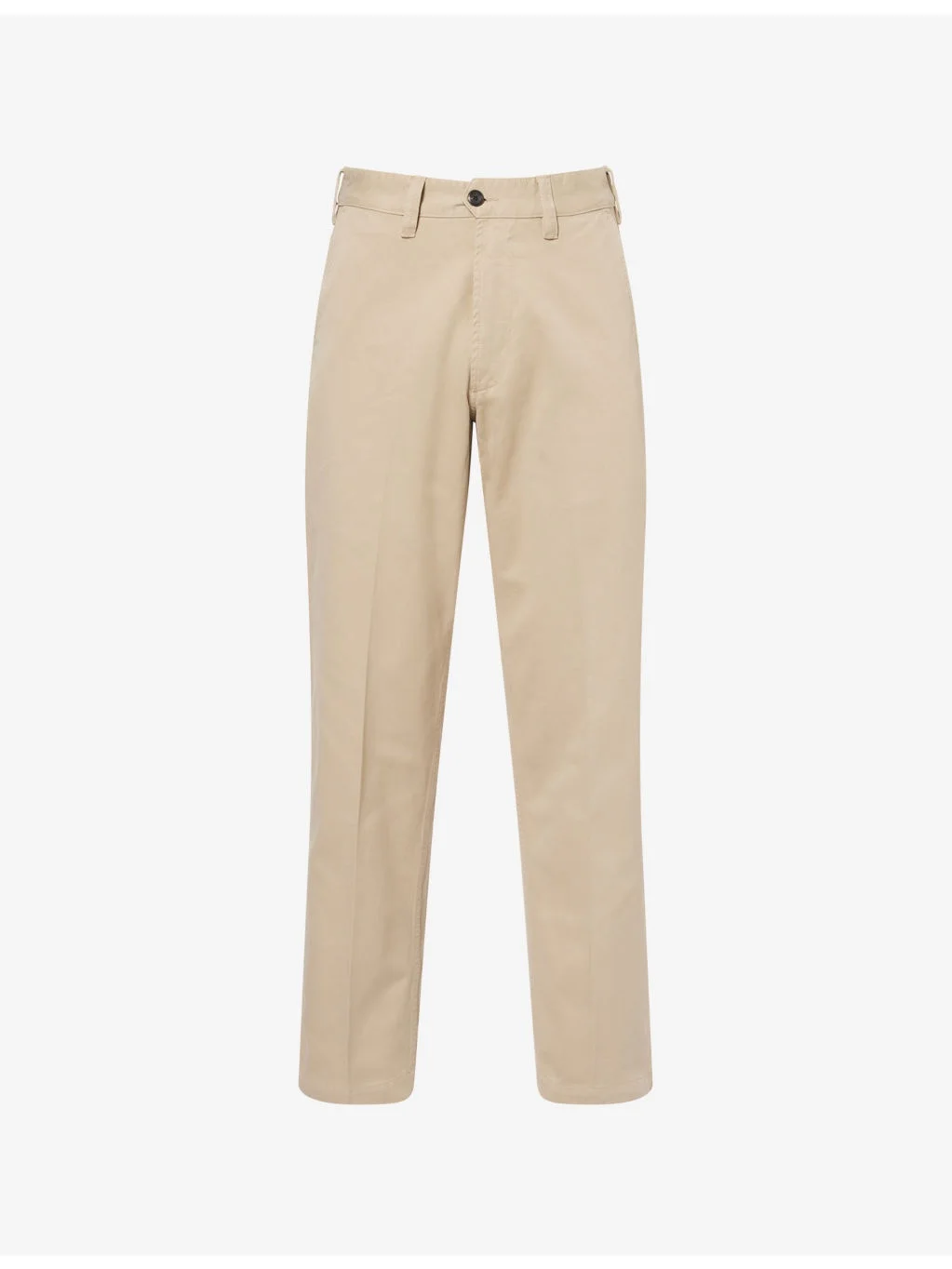 Regular-fit straight-leg cotton chino trousers - 1