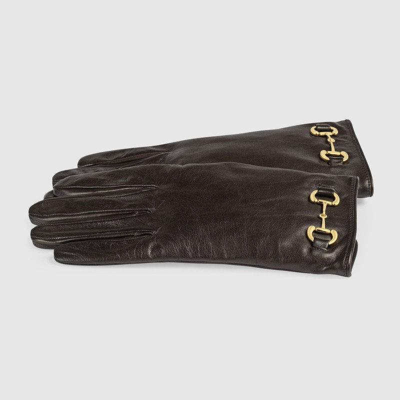 GUCCI Leather gloves with Horsebit outlook