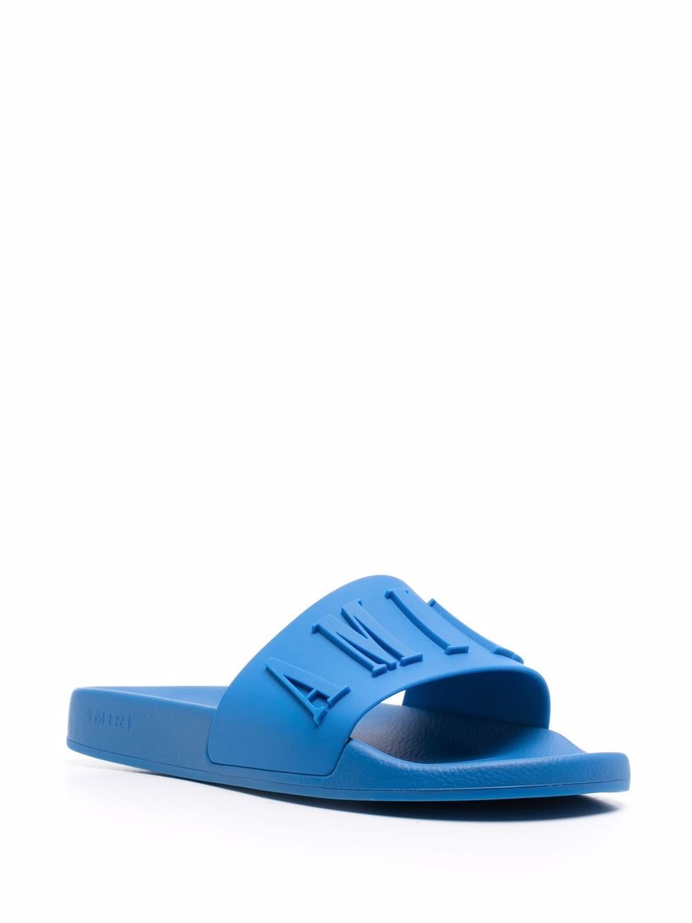 logo-embossed open-toe slides - 2