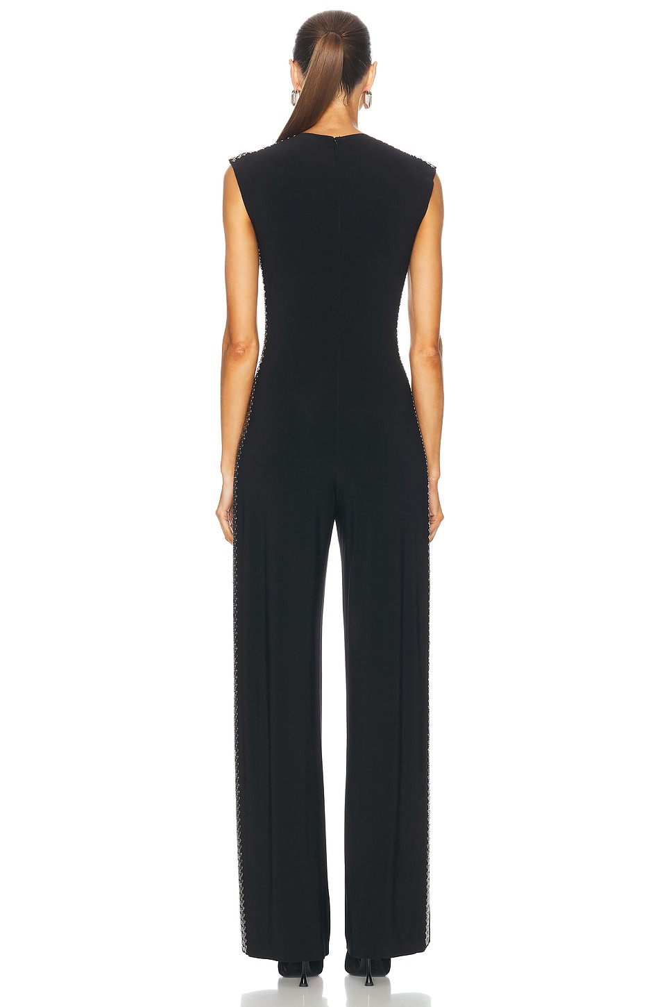 Gunmetal Stud Sleeveless Jumpsuit - 5