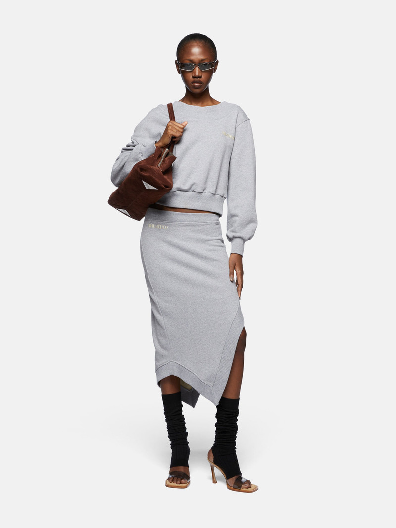 THE ATTICO MELANGE GREY AND BEIGE SWEATSHIRT outlook