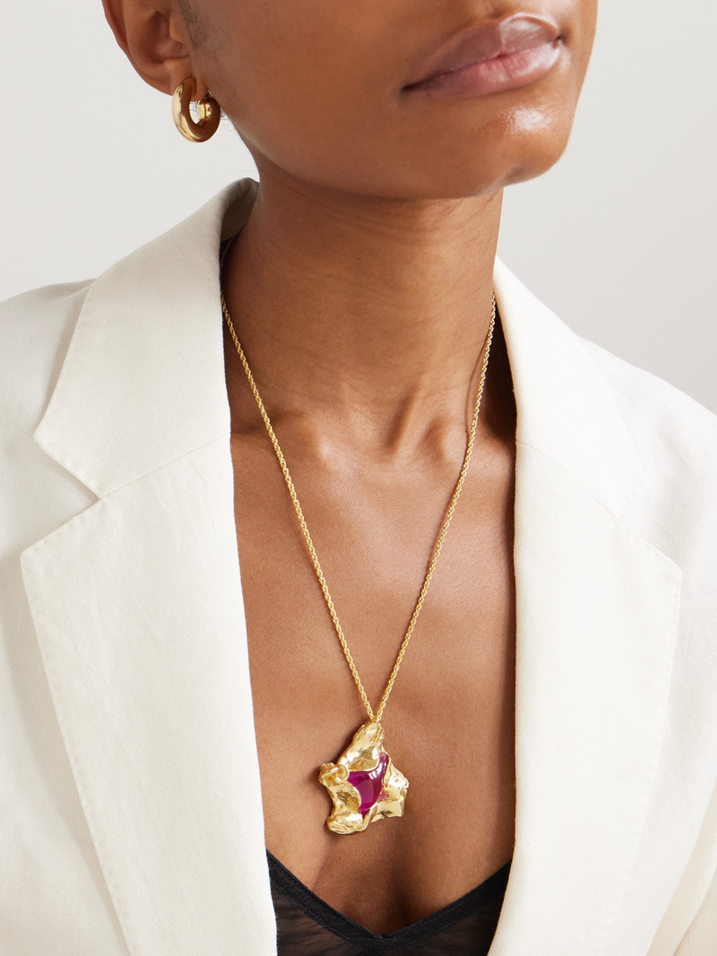 Completedworks Gold-plated And Resin Necklace outlook