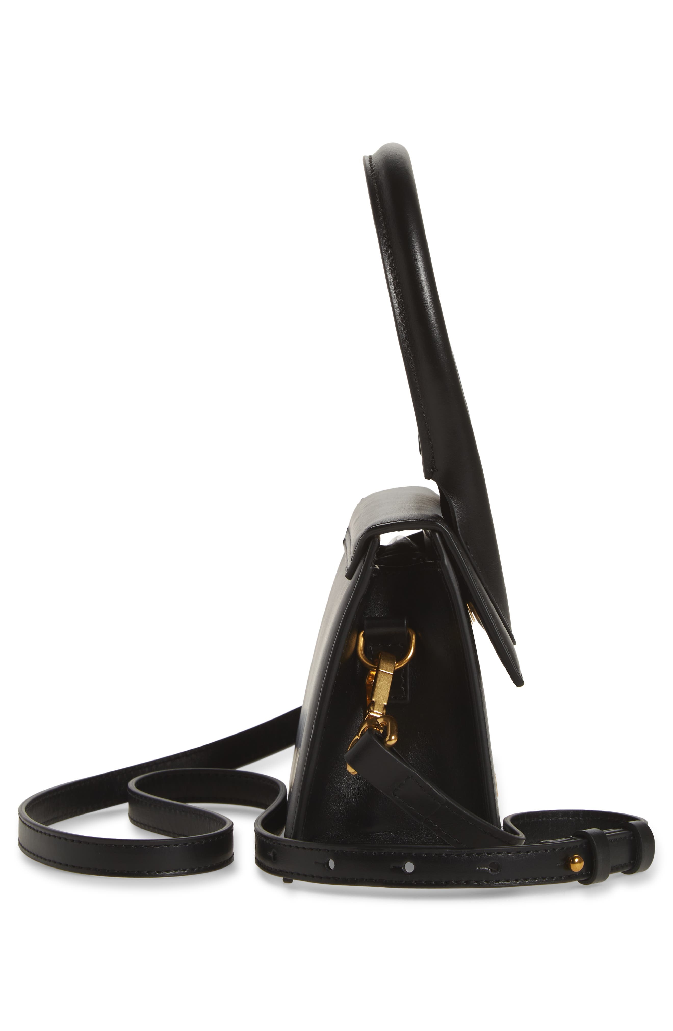 Jacquemus Le Chiquito Moyen Leather Top Handle Bag in Black at Nordstrom - 6