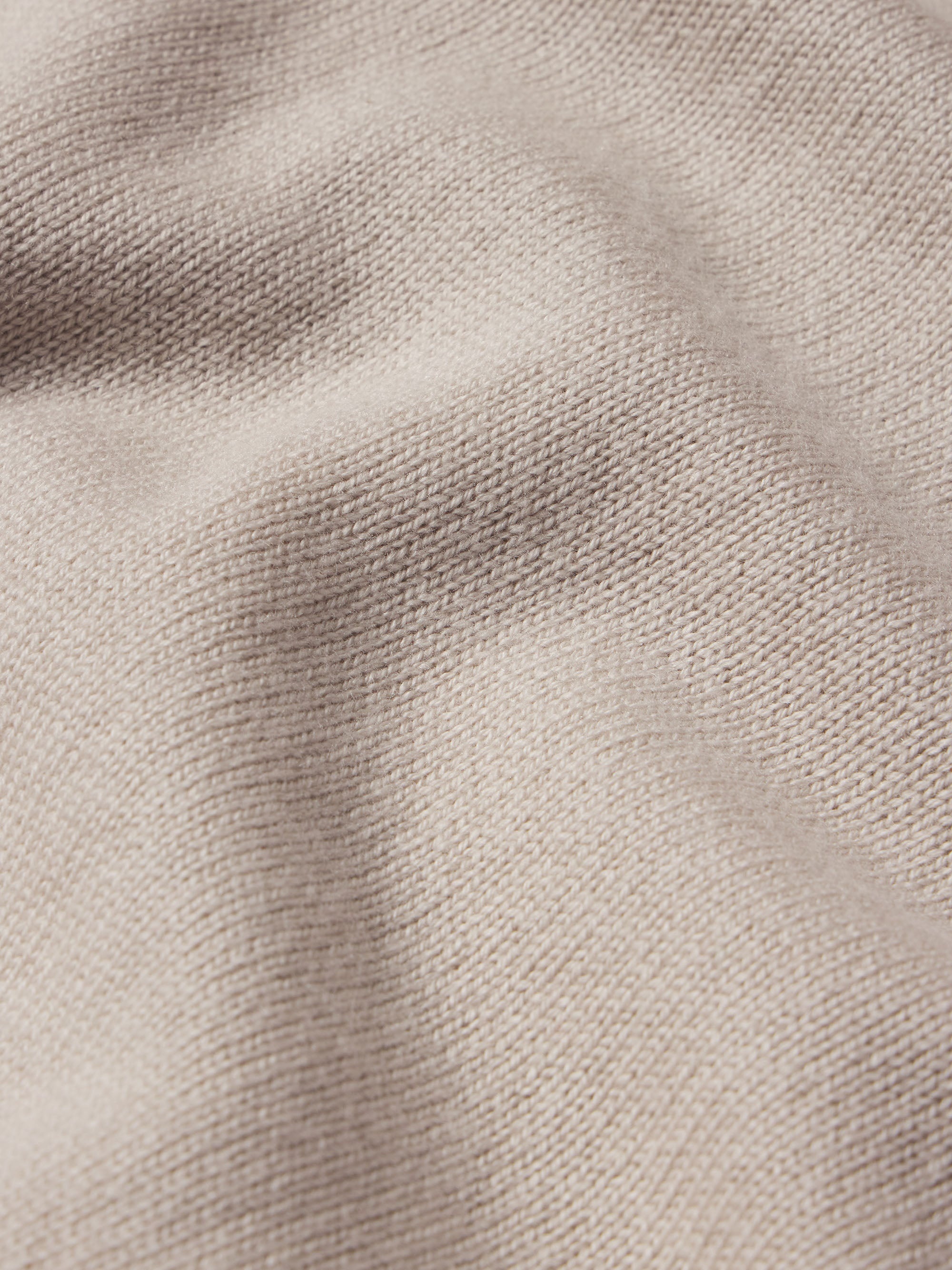 Silk Blend Polo Sweater in Grey Beige - 2