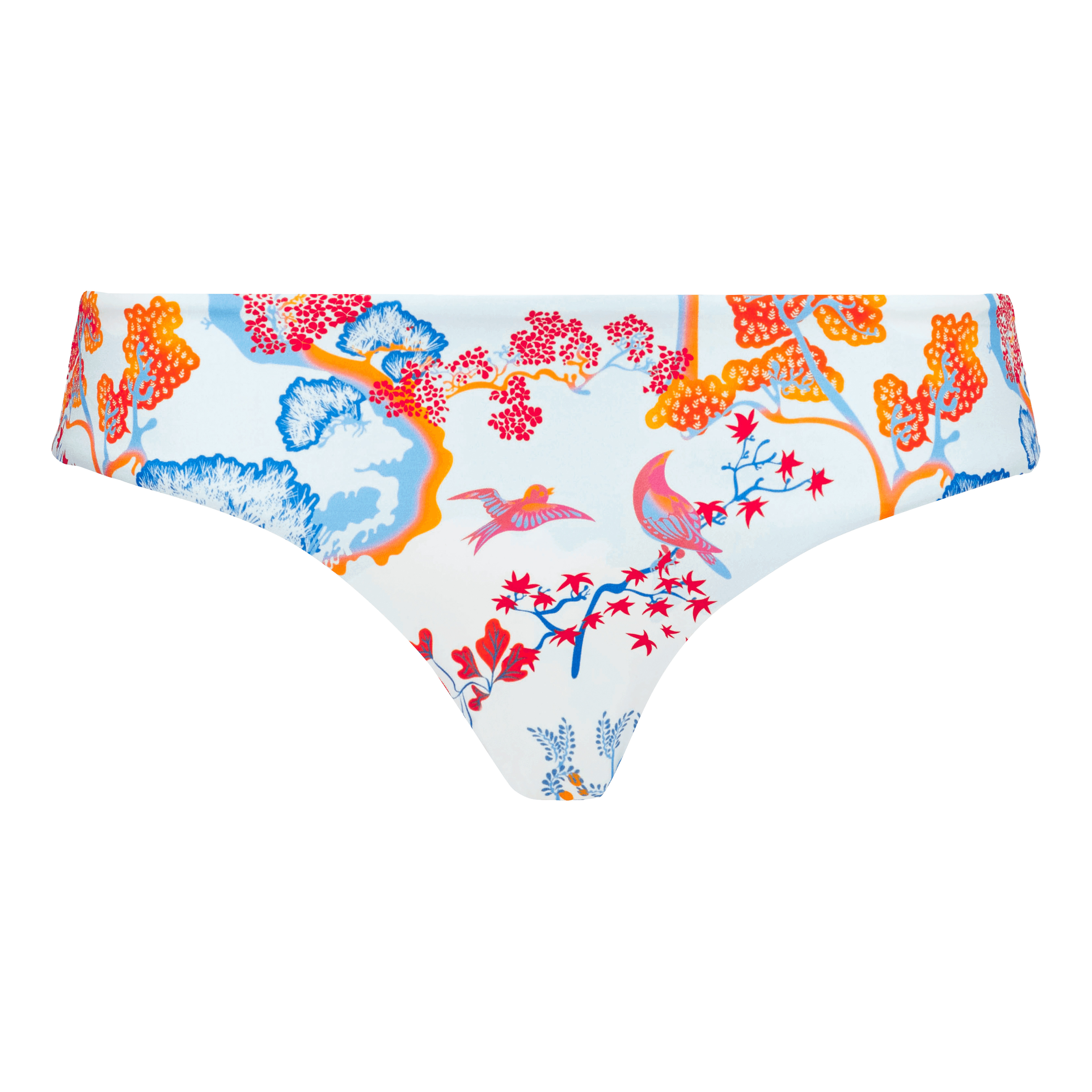 Women Covering Bikini Bottom Peaceful Trees - 1